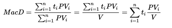 bond duration calculation