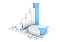 pie chart and bar graph financial adviser