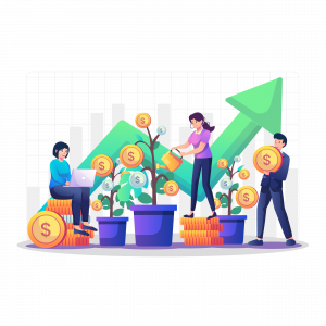 4 Succession Planning for Business in Japan —Pngtree—people watering money trees increase 7537115